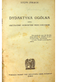 Dydaktyka ogólna 1920 r