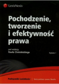 Pochodzenie tworzenie i efektywność prawa