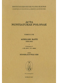 Acta Nuntiaturae Polonae Tom LVII Vol 7