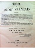 Manuel de droit français 1838 r.