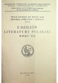 Z dziejów literatury Polskiej wieku XIX 1929 r