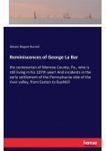 Reminiscences of George La Bar