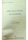 Joga dla Ciebie czytelniku