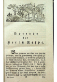 Philosophische Wert nach Raspens Sammlung Erster Band 1778 r.