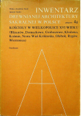 Inwentarz drewnianej architektury sakralnej w Polsce Zeszyt 4a