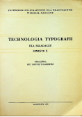 Technologia typografii dla składaczy semestr X