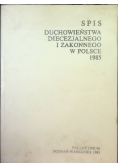 Spis duchowieństwa diecezjalnego i zakonnego w Polsce 1985