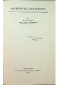 Asymptotic Expansions