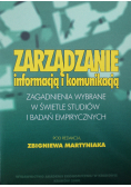 Zarządzanie informacją i komunikacją zagadnienia wybrane w świetle studiów i badań empirycznych