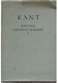 Krytyka czystego Rozumu I