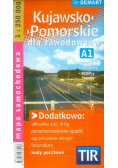 Kujawsko-Pomorskie dla zawodowców TIR mapa samochodowa 1:250 000