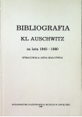 Bibliografia KL Auschwitz za lata 1942 1982