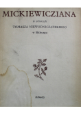 Mickiewicziana w zbiorach a Niewodniczańskiego