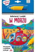 Pokoloruj i znajdź w morzu. Malowanka z pisakiem
