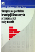 Zarządzanie portfelem inwestycji finansowych przynoszących stały dochód