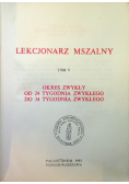 Lekcjonarz mszalny Tom V