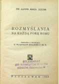 Rozmyślania na każda porę roku 1927 r
