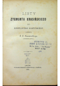 Listy Zygmunta Krasińskiego do Konstantego Gaszyńskiego 1882 r.