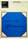 Studia Bałto Słowiańskie część 1