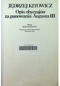 Opis obyczajów za panowania Augusta III