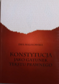 Konstytucja jako gatunek tekstu prawnego