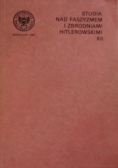 Studia nad faszyzmem i zbrodniami hitlerowskimi XII