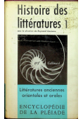 Historie des litteratures 1