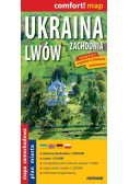 Ukraina Zachodnia Lwów 1:500 000. Mapa laminowana