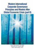 Modern International Corporate Governance Principles and Models After Global Economic Crisis (Part II)