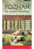Poznań spis zabytków architektury
