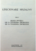 Lekcjonarz Mszalny Tom IV Okres zwykły od 11 do 23 tygodnia zwykłego