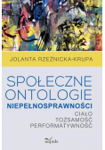 Społeczne ontologie niepełnosprawności