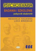 Psychoterapia. Badania i szkolenie
