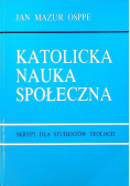 Katolicka nauka społeczna skrypt dla studentów