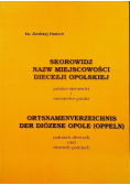 Skorowidz nazw miejscowości diecezji opolskiej