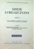 Dzieje Lubelszczyzny Tom IV