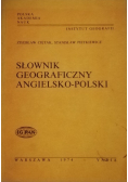 Słownik geograficzny angielsko - polski