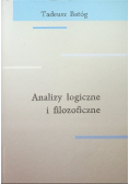 Analizy logiczne i filozoficzne