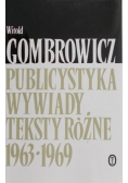 Publicystyka wywiady teksty różne 1939 - 1963