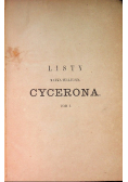 Listów Marka Tulliusza cycerona 1873 r.