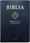 Biblia pierwszego Kościoła złocona granatowa