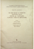 De his quae a venetis tentata sunt persis ac tartaris contra turcos movendis