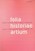 Folia historiae artium tom XXX