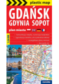 Gdańsk Gdynia Sopot plan Trójmiasta 1:26 000