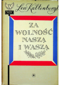 Za Wolność Naszą i Waszą
