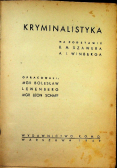 Kryminalistyka ,1949r.