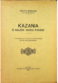 Kazania o Najśw Marji Pannie 1924 r.
