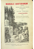 Manuale Quotidianum continens preces ante et post missae sacrificum 1885 r.