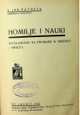 Homilje i nauki wygłaszane na prymarji w niedziele i święta 1935 r