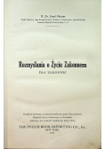 Rozmyślania o życiu Zakonnem 1917 r